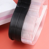 Factory Direct Supermarket Commonly Used Round Towel Hanger Plastic Scarf Hangers Black Plastic Scarf Cloth Coat Hanger