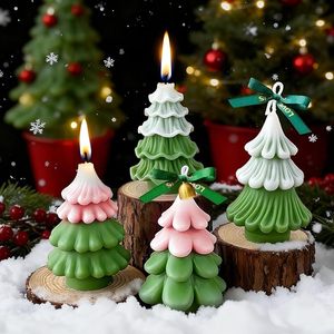 1-Piece Christmas Tree 3D Cartoon Silicone Stocked <b>Candle</b> <b>Molds</b> Eco-friendly DIY Wax Soap Plaster Epoxy Resin Casting Craft Home - Product Image 3