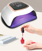 Top vente 200W affichage à cristaux liquides Rechargeable professionnel sans fil sèche-ongles lampe UV lampe à lumière UV pour ongles en Gel