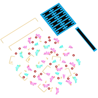 Stabilisateurs mécaniques LED DUROCK V3 Miami Vice Mix à espacement de fils plus étroit, pré-coupés, 1,2 mm 1,6 mm, stabilisateurs de PCB pour ordinateur de bureau