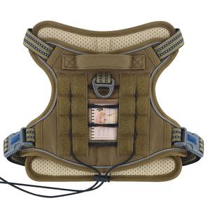 アウトドア戦術犬用トレーニングハーネス、非プルフロントクリップ反射ペット用ワークベスト、制御しやすい大型犬用ハーネス - Product Image 3