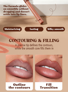 <span class=keywords><strong>Crayon</strong></span> à <span class=keywords><strong>lèvres</strong></span> mat sans logo, best-seller, multifonctionnel, <span class=keywords><strong>crayon</strong></span> contouring pour les yeux, couleur intense, hydratant, brillant, 2-en-1 - Product Image 6