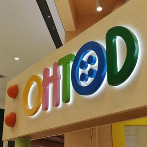 3D thiết kế cá nhân thép không gỉ thư công ty Logo biển hiệu tùy chỉnh Backlit dấu hiệu kinh doanh cho khách sạn cửa hàng trung tâm mua sắm - Product Image 3