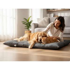 Materasso per Cani e Gatti Yommy, Design a Quadri, Semi-Impermeabile, Taglie L XL XXL, Letto per Animali Domestici - Product Image 4