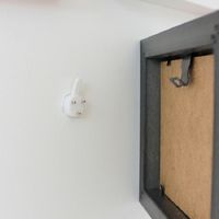 Lot de 100 crochets adhésifs muraux solides sans trace pour cadres photo et tableaux, haute qualité