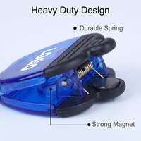 Clip magnétique en plastique personnalisé en forme de pomme, clip crocodile, aimant de réfrigérateur, clips pour sacs en papier, pour promotion de bureau, cadeau