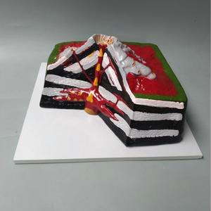 Modèle <span class=keywords><strong>de</strong></span> l'éruption volcanique et des formes <span class=keywords><strong>de</strong></span> terrain volcanique, aide pédagogique en géologie en section transversale 3D pour l'enseignement <span class=keywords><strong>de</strong></span> la géographie - Product Image 2