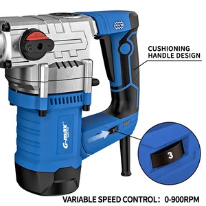 Marteau <span class=keywords><strong>perforateur</strong></span> électrique <span class=keywords><strong>SDS</strong></span> Plus HERZO 1500W, marteau de démolition rotatif pour usage industriel, perceuse à percussion électrique 220V - Product Image 5