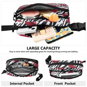Nueva Riñonera Deportiva Personalizada con Estampado KISS, de Nailon, con Cierre, Impermeable, Correa de Hombro Ajustable - Product Image 3