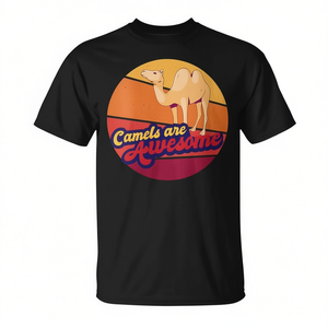 Camiseta Camel Awesome unisex para adultos, talla S, M, L, XL, XXL, diseño divertido de animales del desierto - Product Image 2