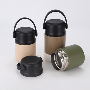 शीर्ष विक्रेता डबल दीवार स्टेनलेस स्टील भोजन गर्म इन्सुलेट खाद्य वैक्यूम फ्लक्स भंडारण के लिए थर्मल भोजन जार - Product Image 5