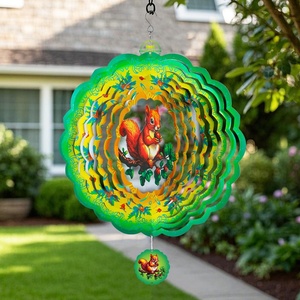 Colorido Molinillo de Viento Metálico de Flamenco de 12 Pulgadas con Estaca Rectangular para Decoración de Jardín y Patio - Product Image 6