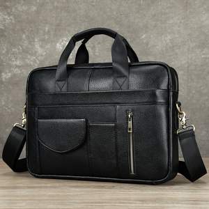 Maletín de Oficina para Hombre de Cuero PU de Alta Calidad, Bolso de Negocios de Cuero Premium, Bolso de Gran Capacidad para Computadora Portátil, Bolso Tote - Product Image 1