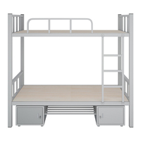 Lit Double de haute qualité pour adulte, dortoir en acier métallique, lit superposé Double pour adulte
