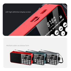 Custom Large Button Digital FM Radio Top <b>USB</b> TF Slot Outdoor Home Elderly Rechargeable Portable Broadcast Audio Receiver - Product Image 2