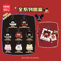 PO P Mtra Original Mini Dis Neyy Mic Keyy Fun Collision Série PVC En Peluche Boîte Aveugle Mignon Anime Mystère Jouet Cadeau