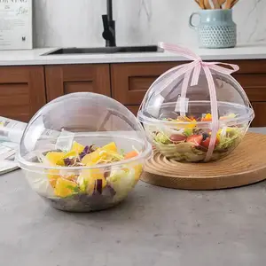 Caja de embalaje de bola de Mousse transparente creativa para embalaje de regalo de San Valentín de Navidad y embalaje de alimentos de pastel de ensalada