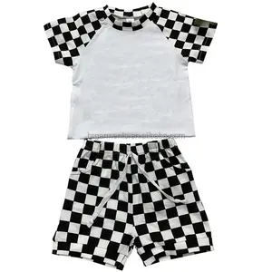 Conjunto de 2 piezas formado por camiseta y pantalón corto, manga corta y cordón, para verano