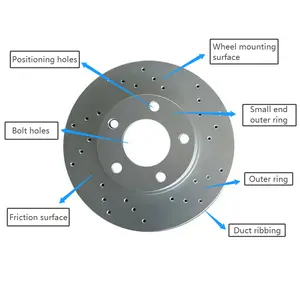 Werkseitige Lieferung Autoteile Auto-Bremsscheiben 435120 t010 Für Toyota Venza 43512-0t010