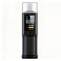 Détecteur d'alcool professionnel avec écran LCD/alarme sonore et lumineuse/sortie d'air remplaçable