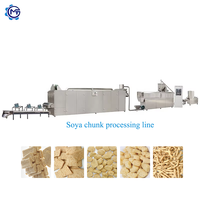 Nouvelle machine automatique de fabrication de protéines de soja en acier inoxydable MT, ligne de production de morceaux de soja, capacité de 300 kg/h, certifiée CE ISO9000, réglable