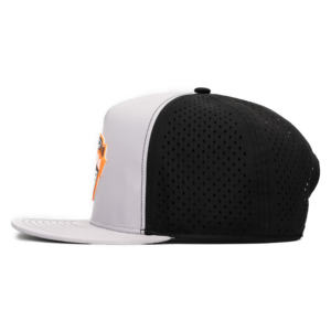 Casquettes imperméables à visière plate avec patch en caoutchouc personnalisé TCAP Chine - Product Image 3