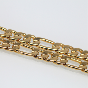 Prezzo di fabbrica di Vendita Diretta Hiphop Solido Dei Monili Della Catena Alla Moda di Vuoto Placcatura In <span class=keywords><strong>Oro</strong></span> Figaro Collane A Catena Per Il Maschio E Femmina - Product Image 4