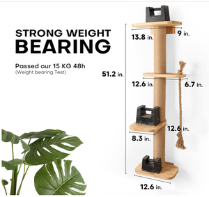 Penjual terbaik kucing Sisal tiang penggaruk mewah gaya Modern Harga kompetitif kayu untuk Halloween Natal penjual teratas furnitur kucing - Product Image 6