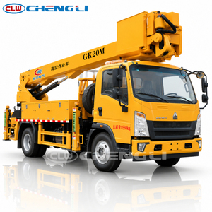 Camion nacelle isolée HOWO 4x2 20m avec nacelle avant et flèche télescopique pour la maintenance des lignes électriques - Product Image 2