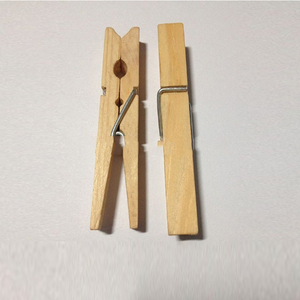 Bán Buôn Tùy Chỉnh Hộ Gia Đình Màu Sắc Ban Đầu Quần Áo Clip 60 Gói Giặt Ủi Mini Gỗ Peg Gỗ Clip Gỗ Clip - Product Image 1