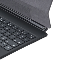Clavier avec affichage LED, éclairage tactile magique RGB, support en cuir PU, housse pliable pour Sam Tab S9 Plus S8+ S7 + 12.4" X610/X616