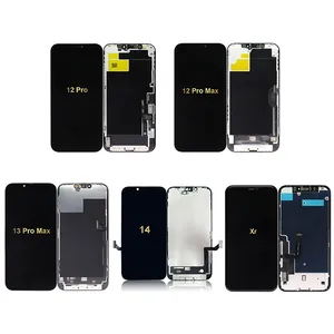 จอ LCD โทรศัพท์มือถือของแท้สำหรับ iPhone 4 4S 5 5S 5c 6 6S 7 8 PLUS 11 12 13 14 PRO MAX MINI X XR XS MAX เปลี่ยนหน้าจอแสดงผล