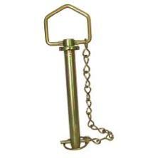 Goupille d'attelage robuste zinguée avec chaîne de sécurité et goupille de verrouillage à clip pour remorque de tracteur et équipement agricole - Product Image 4