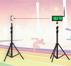 YIZHI Multi-traccia infrarosso telecomando elettronico sistema di temporizzazione ad induzione automatica Laser Wireless pista Sprint Timer - Product Image 3