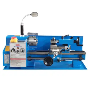 SUMORE wholesale 300mm center distance belt driven hobby bench metal mini lathe machine with LED SP2102