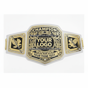 เข็มขัดแชมป์มวยแบบกำหนดเอง เข็มขัดแชมป์หนังแท้ เข็มขัดแชมป์ MMA UFC หนังแท้ - Product Image 1