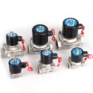Dc24v Ac220v fort magnétisme 2 w normalement fermé 2/2 voies électrovanne en acier inoxydable Npt Bsp filetage vanne de commande de tuyau d'eau - Product Image 1