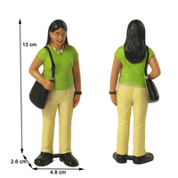 Juego de 8 Figuras de Familia Hispano-Latina, Figuras de Personas de Varias Generaciones, Juguete para Preescolar, Aula, Juego de Roles Multicultural