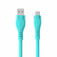 Câble USB-A vers USB-C 120W à charge rapide, avec âme en caoutchouc liquide épaissi, pour téléphone Android, tablette et ordinateur portable