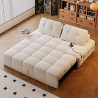 Sofá Cama Modular Esquinero Moderno, Tapizado en Tela, Diseño sin Brazos, con Cojines en la Respalda, para Sala de Estar, Hoteles y Apartamentos
