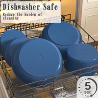 Ensemble de casseroles en céramique Smartpan 21 pièces pour usage domestique moderne, poignées amovibles, compatible induction, passe au lave-vaisselle et au four
