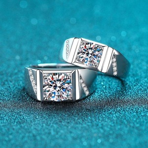Premium Quality Moissanite Diamond <b>Ring</b> for <b>Men</b> for Wedding Engagement and Daily Wear Available At Affordable Price - Product Image 1