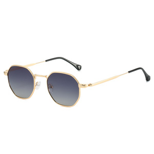 Lunette de soleil ronde retro noir Tuxy, Lunette miroir livraison 48h
