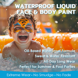 Maquillaje y <span class=keywords><strong>Pintura</strong></span> Corporal a Base de Aceite <span class=keywords><strong>para</strong></span> Fiestas, Apto <span class=keywords><strong>para</strong></span> Niños, Líquido, Resistente al Agua, <span class=keywords><strong>para</strong></span> Arte Facial y Corporal - Product Image 2