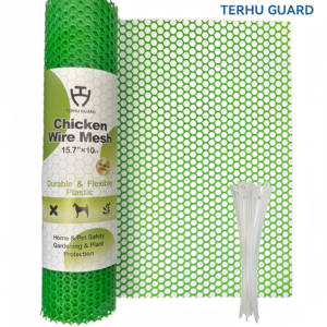 UV-resistant nhựa lưới màn hình 15.7 inch * 31 feet 4-25 mét Kích thước lưới màu xanh lá cây/trắng/đen lưới bảo vệ gia cầm bao vây vườn hàng rào - Product Image 2