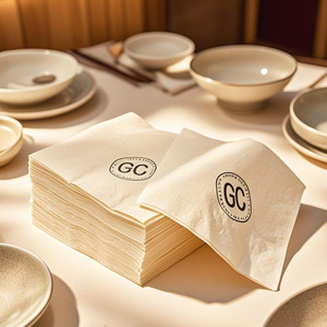Kunden spezifische Servietten mit Logo Sushi Reis Kocht ücher Hübsche quadratische Servietten Farbige Partys verwenden