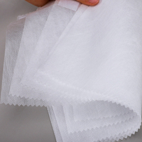 Tissus non tissés écologiques 100% polyester, rouleaux de tissu non tissé PET Spunbond pour la décoration intérieure, tissu non tissé