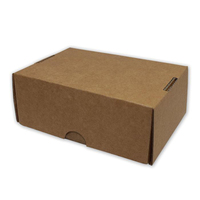 Impresión de logotipos Caja de archivo de cartón corrugado para banquero Almacenamiento de papel Caja marrón para documentos en movimiento con tapa y asas