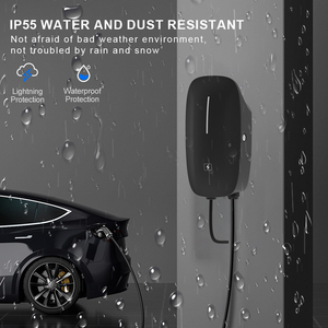 Cargador de Pared Injet de 7kW Tipo 2 CA con Balance de Carga y Medidor, Estación de Carga Inteligente para Vehículos Eléctricos para Uso Doméstico y Comercial - Product Image 5