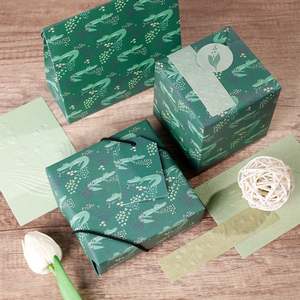 Papel de seda para envolver regalos de cumpleaños coloridos recubiertos desechables de alta calidad con diseños divertidos para citas de papel brillante Fuentes lindas - Product Image 1